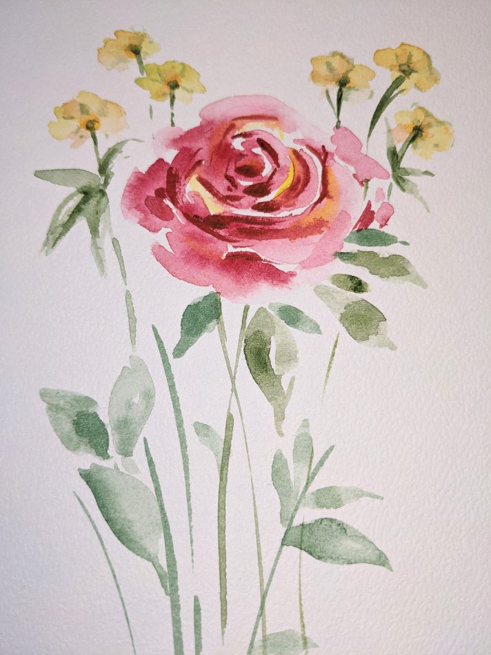 International Women’s Day roses in watercolor!